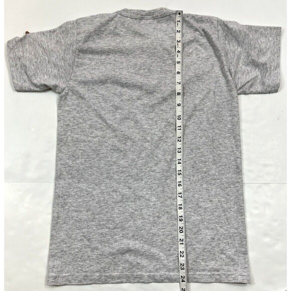 Vintage Youth Cal Ripken Baseball League Henley Tee T-shirt Size Large Kids Gray - Picture 5 of 5